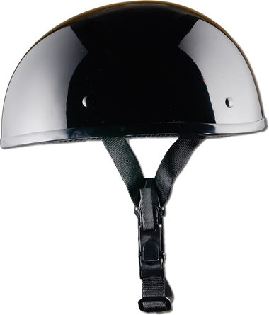 World's Smallest and Lightest DOT beanie helmet--GLOSS black--NO peak